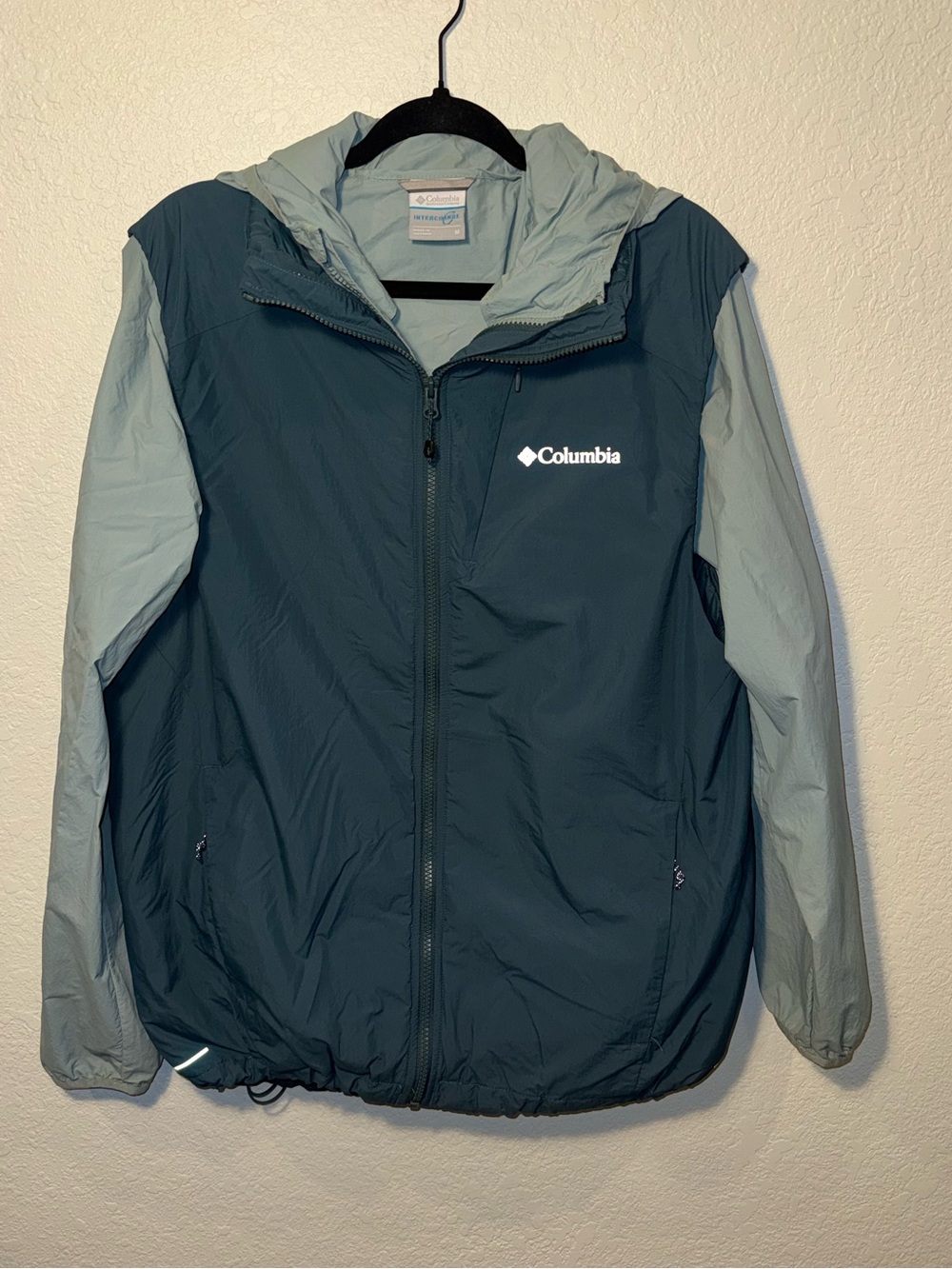 Columbia Blue Two Tone Interchange Omni-Shield Jacket/Vest Combo Women’s M